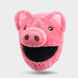 Couvre Casque Moto Peluche Cochon Rose