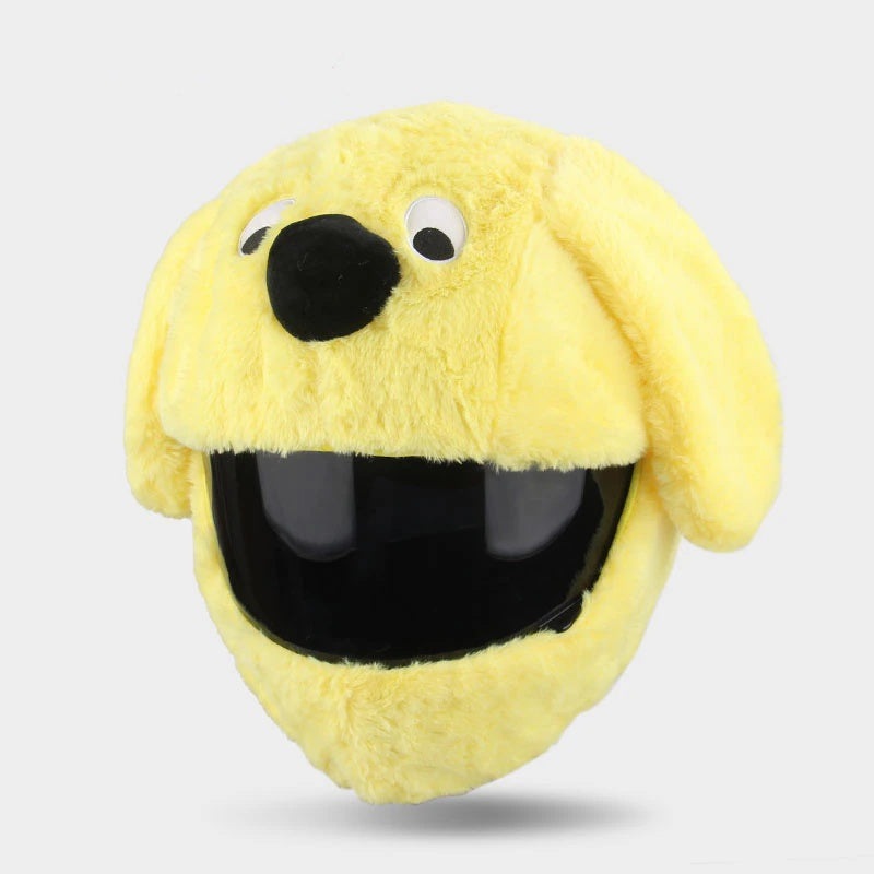Vesone Housse Protection Casque Moto En Peluche Funny Cartoon - Couvre-Casque Complet Drôle Et Coloré (Casque Non Inclus)