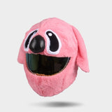 Couvre Casque Moto Peluche Rose
