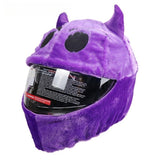 Couvre Casque Moto Diable Violet
