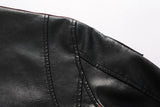 Veste Biker Racing Vintage Noir (Simili Cuir)