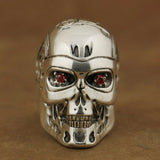 Bague Biker Terminator (en Argent)