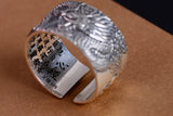 Anneau Biker Dragon (en Argent)