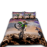 Housse de Couette Moto Cross Equilibre sur Roue Arrière