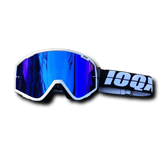 Lunette Moto Cross Blanc Ecran Large