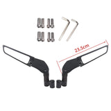 Rétroviseurs pour moto fixation carénage Noir - Grand