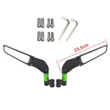 Rétroviseurs pour moto fixation carénage Vert - Grand
