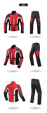 Veste Biker Coupe-Vent Rouge (Textile)