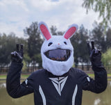 Couvre Casque Moto Peluche Lapin