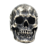 Bague Biker Tête de Mort (en Argent)