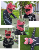 Couvre Casque Moto Peluche Cochon Rose