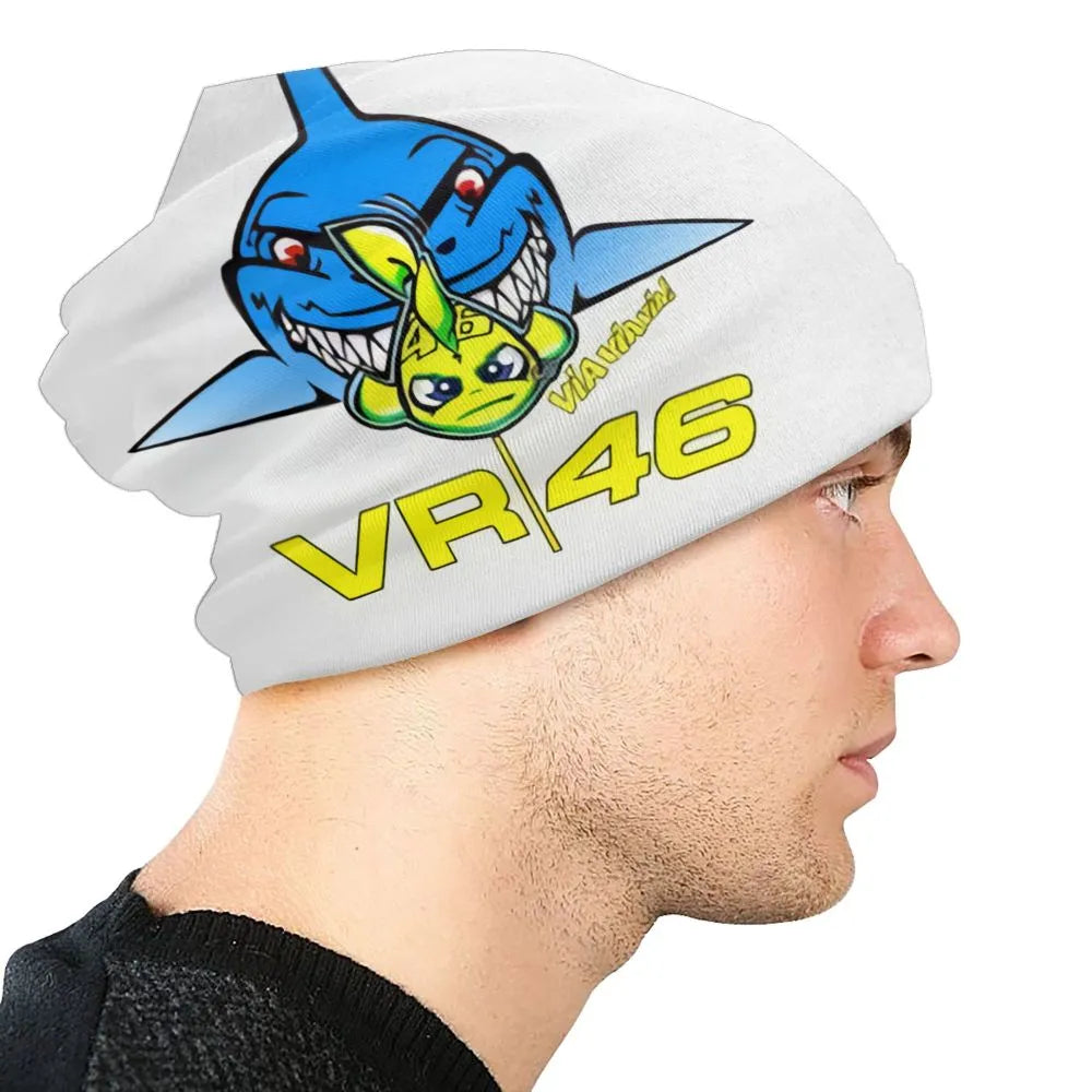 Gorro de motociclista BD Dibujos animados de tiburón VR46