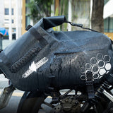 Waterproof leather side saddlebag for motorcycles 28L