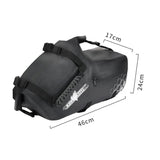 Waterproof leather side saddlebag for motorcycles 28L