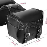 Sacoche cavaliere lateral pour moto étanches en cuir 30L