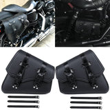 Sacoche de moto en cuir - Set de 2
