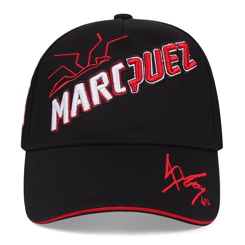 Casquette De Pilote 93 Compétition Moto - Réplique Saison 2021 - Style Noir Authentique