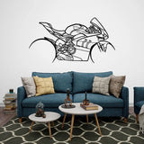 Sticker Mural Esquisse de Moto