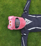 Couvre Casque Moto Peluche Cochon Rose