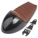 Selle de moto cafe racer Marron