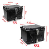 55L Motorcycle Top Case - Black