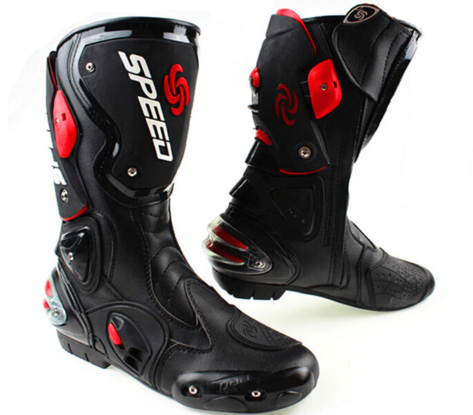 Bottes Moto Homme Vaster - Chaussures Motard Imperméables à Lacets, Certifiées CE Avec Protection