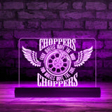 Lampe Moto Chopper Ailée