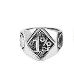 Bague Biker Gang 1% (Acier) 75