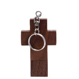 Clé USB Biker Croix Aspect Bois Noyer 64GB