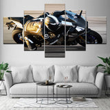 Tableau Moto Genou Posé