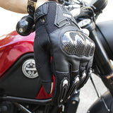 Gants Moto (Cuir et Textile) Noir Tactile