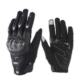 Gants Moto (Cuir et Textile) Noir Tactile