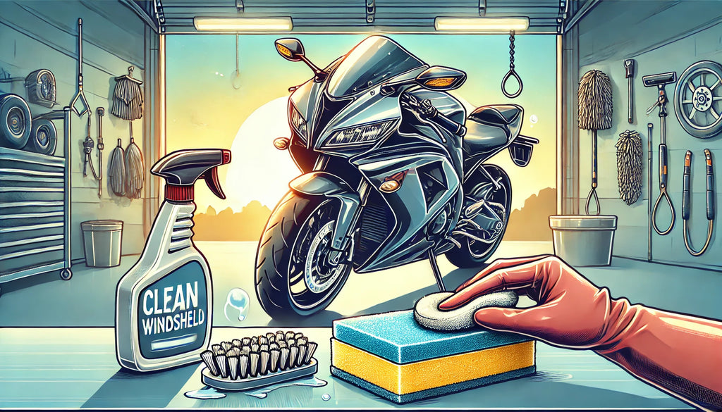 How to clean a motorcycle windshield like a pro?