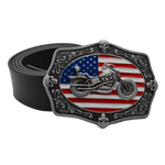 Ceinture biker - Route 66 Noir