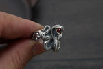 Bague Biker Cobra (en Argent)