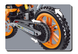 Lego Moto Cross KTM Jantes Oranges