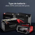 Chargeur batterie moto lithium 20A Pro 12V/24V