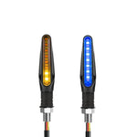 Clignotant led defilant pour moto 2 Pièces - Bleu