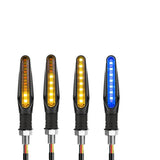 Clignotant led defilant pour moto 4 Pièces - Bleu