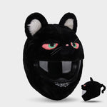 Couvre Casque Moto Chat Noir