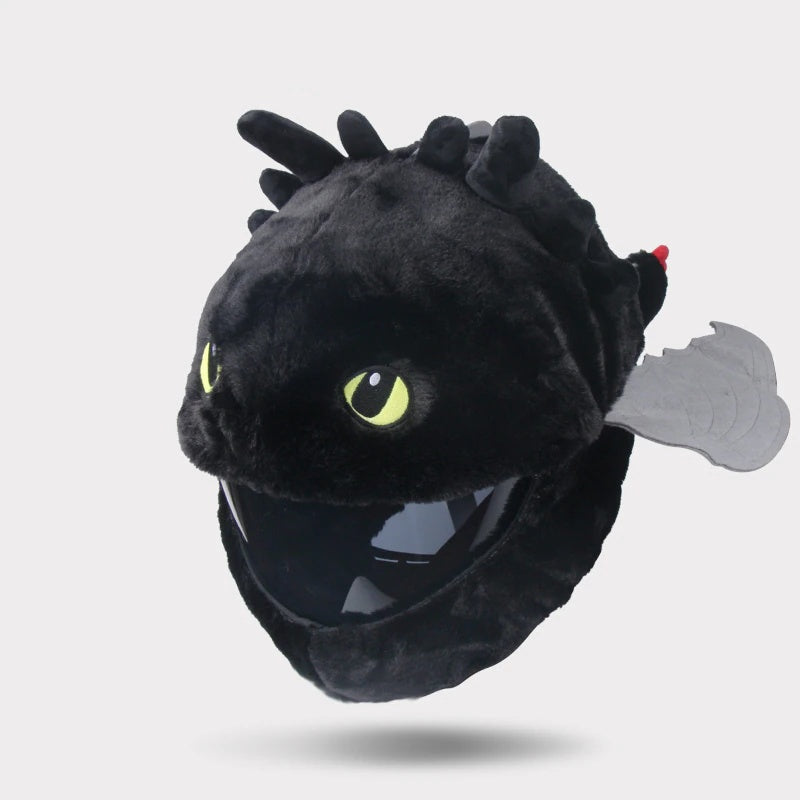 Housse Casque Moto Requin – Masque Hiver Chaud, Capuche Coupe-Vent, Fourrure Polaire – Femme Homme