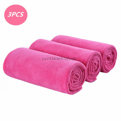 Chiffon Microfibre Super Doux Rose pour Moto Lot de 3 30x60cm