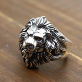 Bague Biker Lion (en Argent)