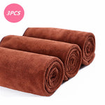 Chiffon Microfibre Super Doux Marron pour Moto Lot de 3 30x60cm