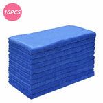 Chiffon Microfibre Doux Bleu Lot de 10 30x60cm