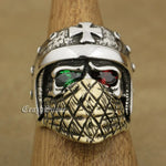 Bague Biker Motard Templier (en Argent) 75