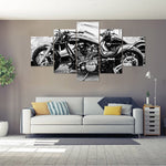 Tableau moto Noir et Blanc