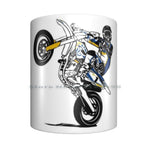 Supermoto Ceramic Mugs Coffee Cups Milk Tea Mug Supermoto Motocross Moto Cross Supercross Enduro Motorcycle Motorcyclist