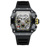 Montre Motard Pilote Noir Carbone Elite GP