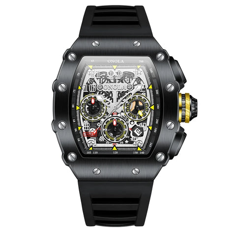 Montre Motard Pilote<br> Noir Carbone Elite GP